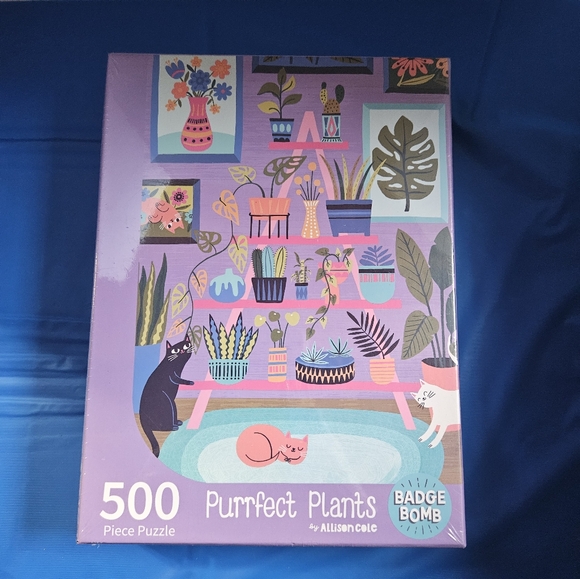 Purrfect Plants Badge Bomb Puzzle - Picture 1 of 3